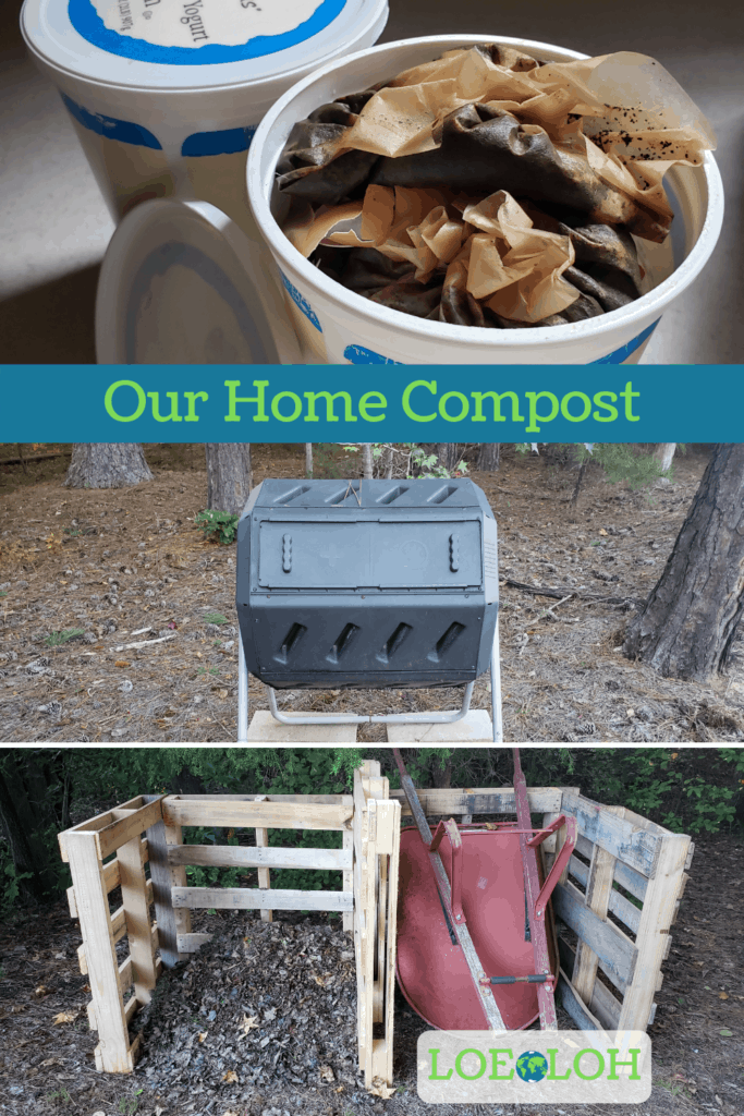 Backyard home compost setup